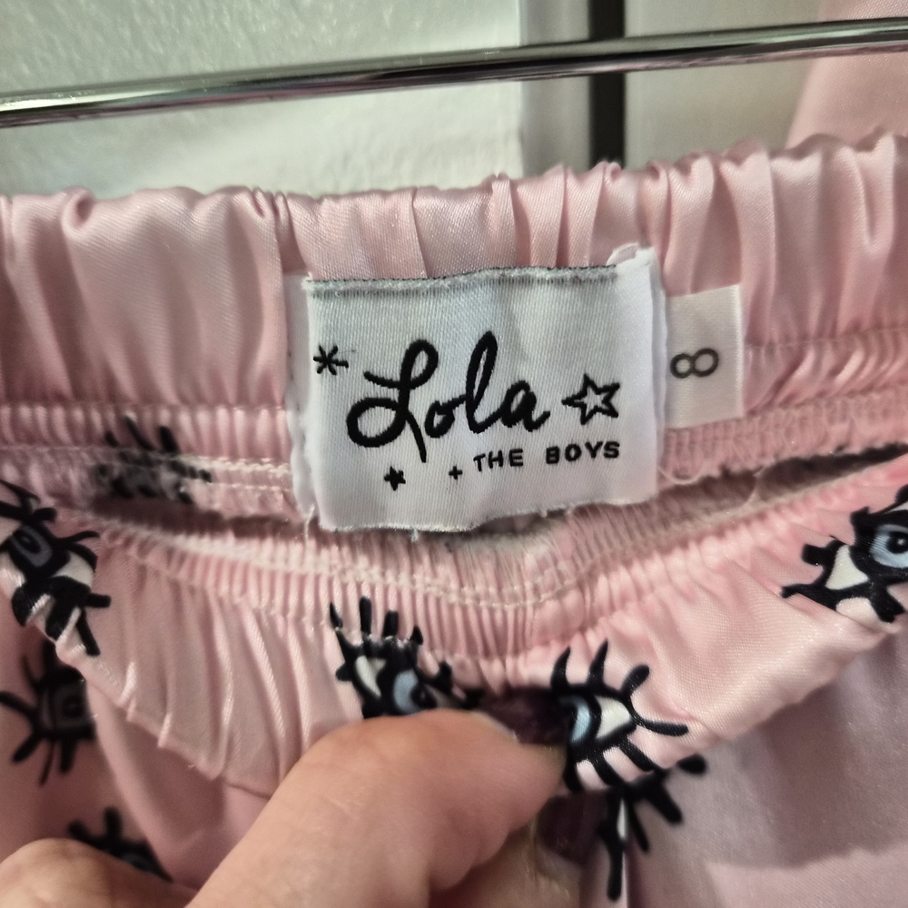 Lola + the Boys Evil Eye Silky Pajama Set, girls size 8, EUC - Picture 6 of 12